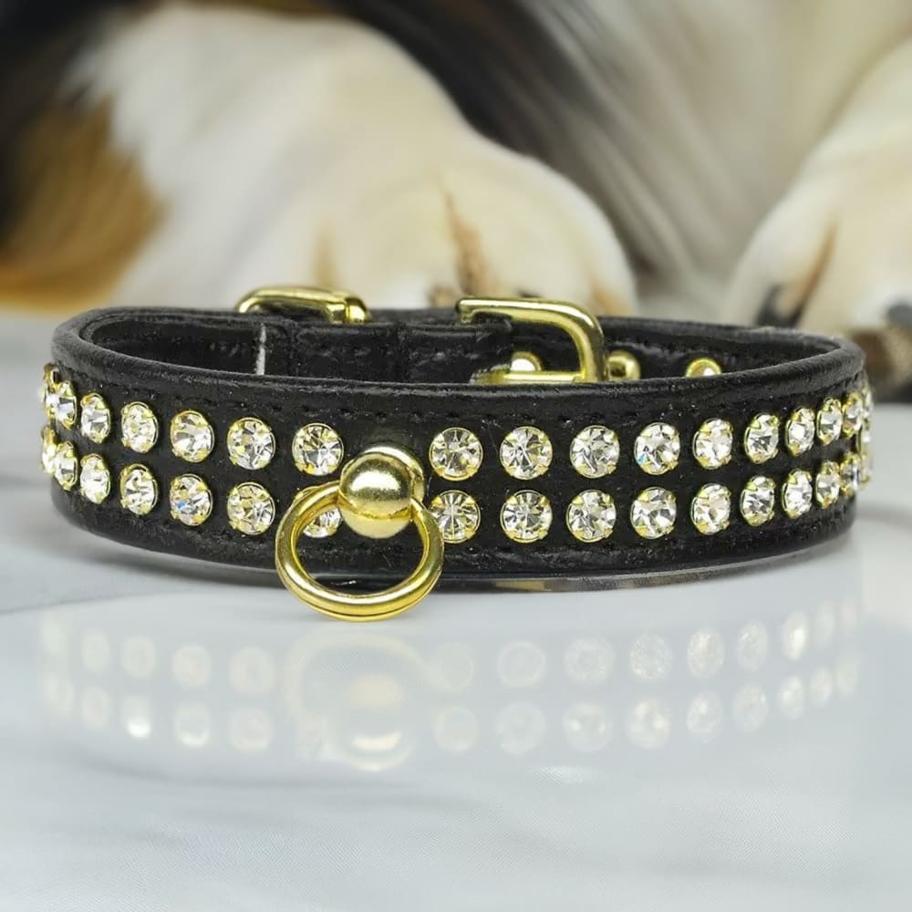 #72 Clear Crystal Jewelry Set Dog Collar - Dog Collars