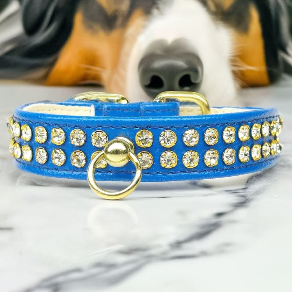 #72 Clear Crystal Jewelry Set Dog Collar - Dog Collars