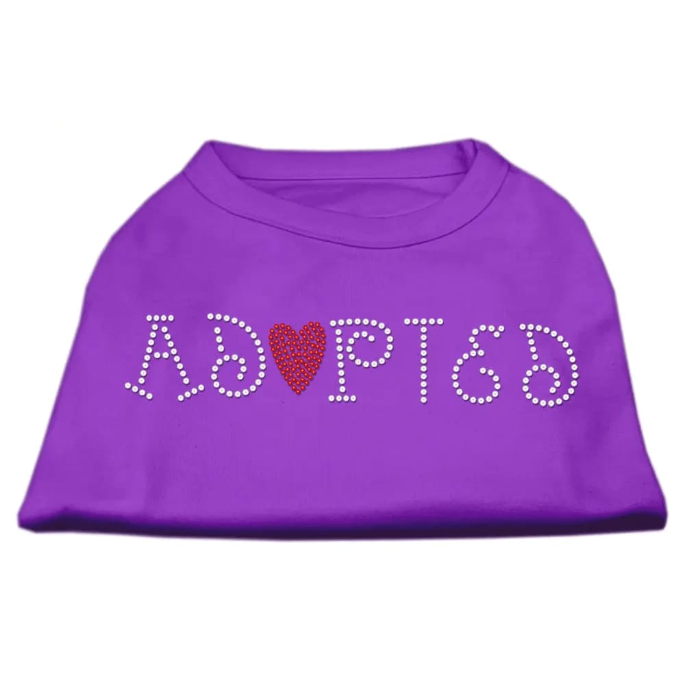Adopted Rhinestone Pet Shirt - Pet Shirt