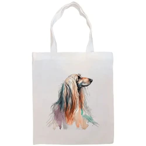 Afghan Hound Canvas Tote Bag - Afghan Hound