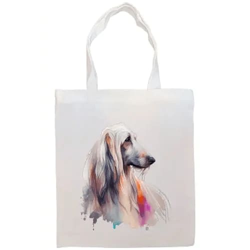 Afghan Hound Canvas Tote Bag - Afghan Hound