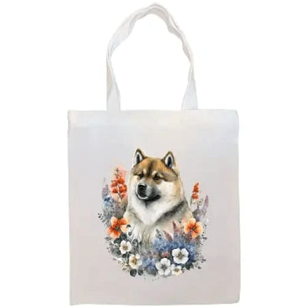 Akita Canvas Tote Bag - Tote Bag