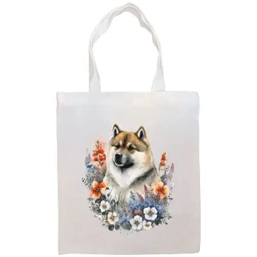Akita Canvas Tote Bag - Tote Bag