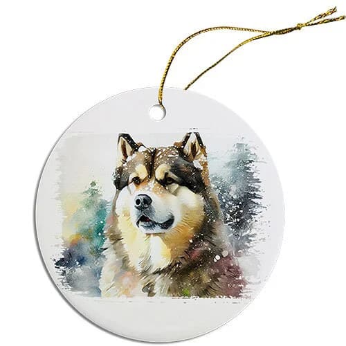 Alaskan Malamute Christmas Ornaments - Ornaments