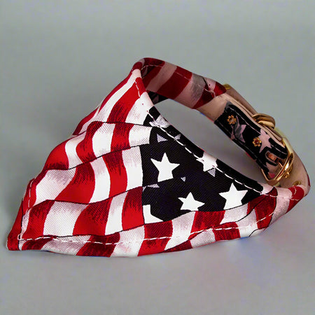 America the Beautiful Bandana Patriotic Dog Collars