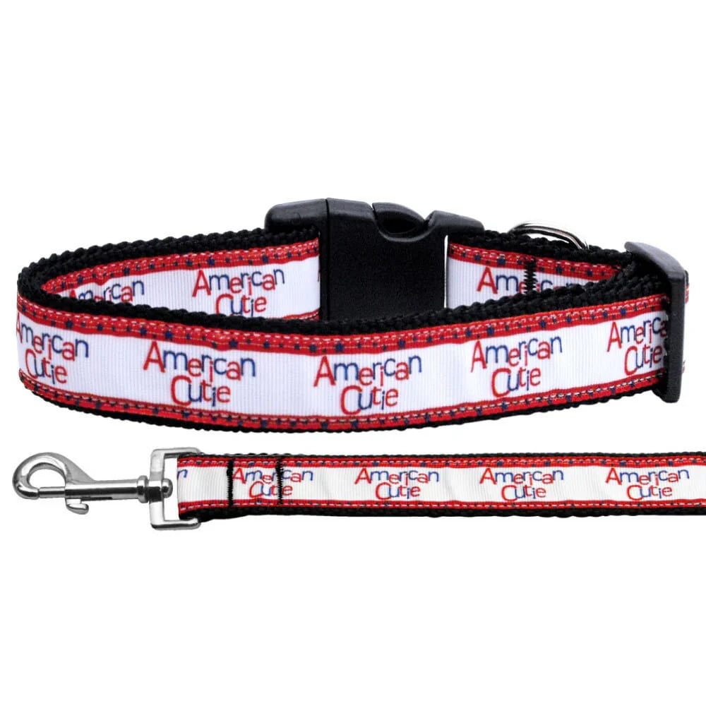 American Cutie Nylon Dog Collars & Leashes - Dog Collars
