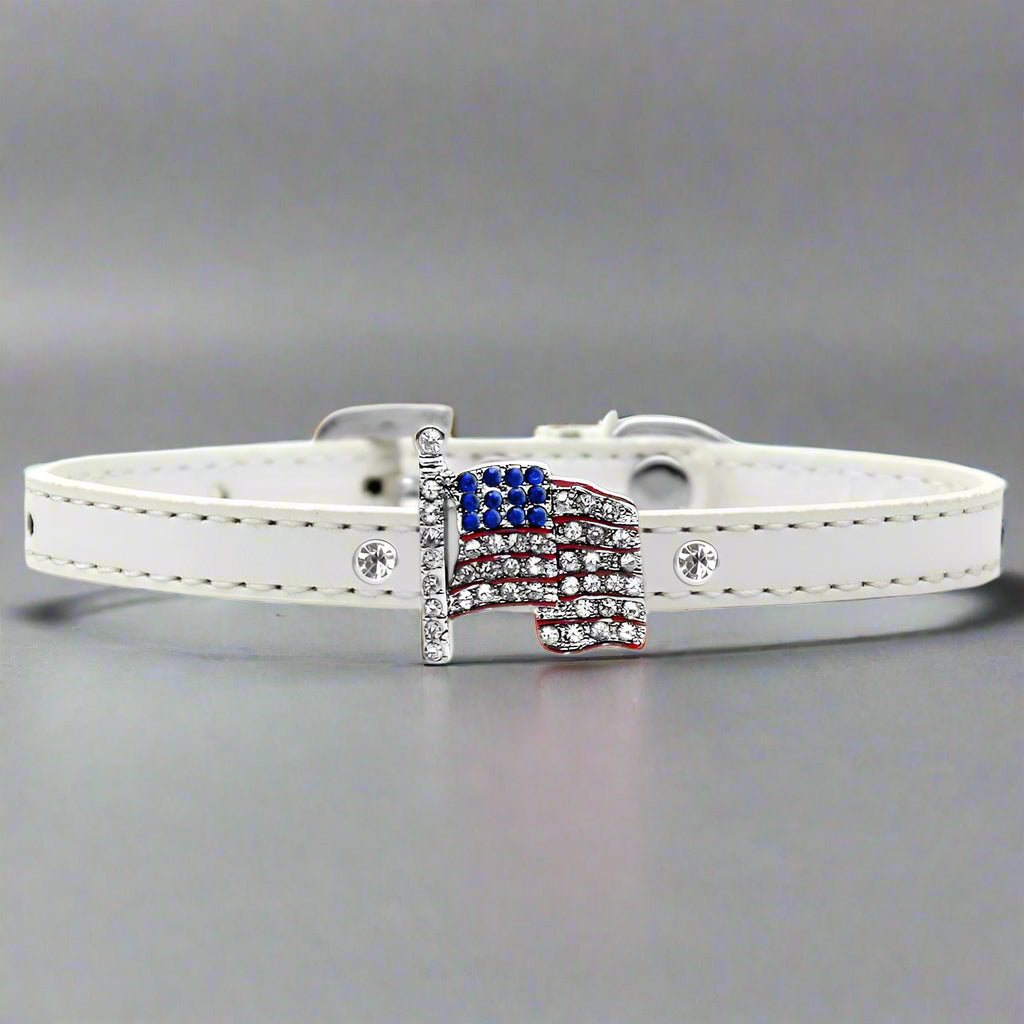 American Flag Widget Dog Collar - Dog Collars - Patent