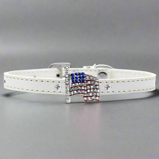 American Flag Widget Dog Collar - Dog Collars - Patent