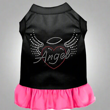 Angel Heart Rhinestone Pet Dress - Pet Dress