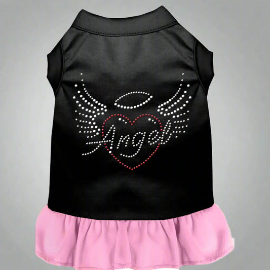 Angel Heart Rhinestone Pet Dress - Pet Dress
