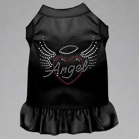 Angel Heart Rhinestone Pet Dress - Pet Dress