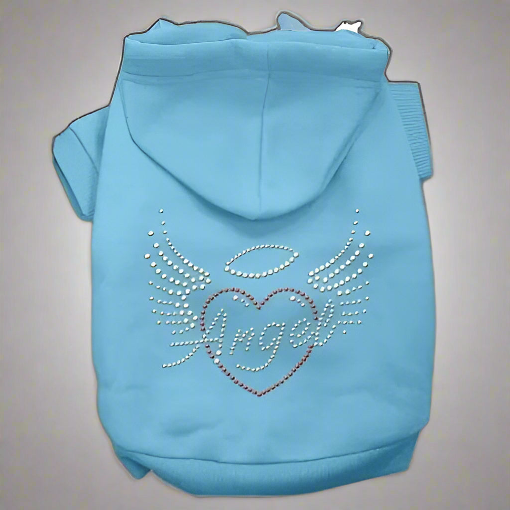 Angel Heart Rhinestone Pet Hoodie - Pet Hoodies