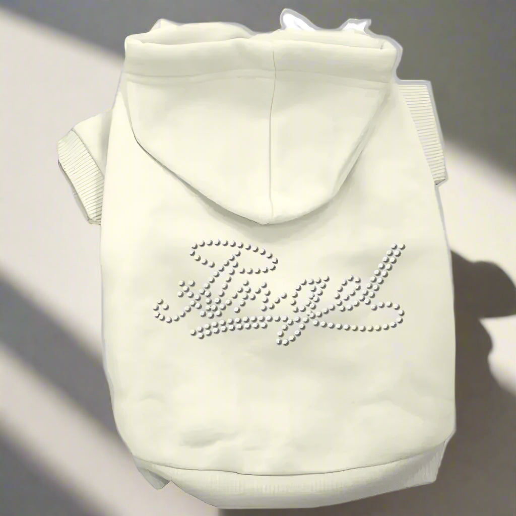 Angel Rhinestud Pet Hoodie - Pet Hoodies