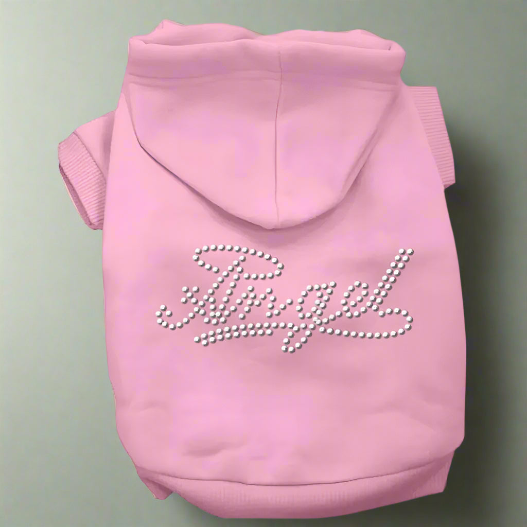 Angel Rhinestud Pet Hoodie - Pet Hoodies