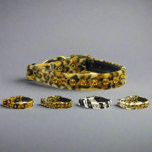 Animal Print Cat Safety Collar - Cat Collars - Premium