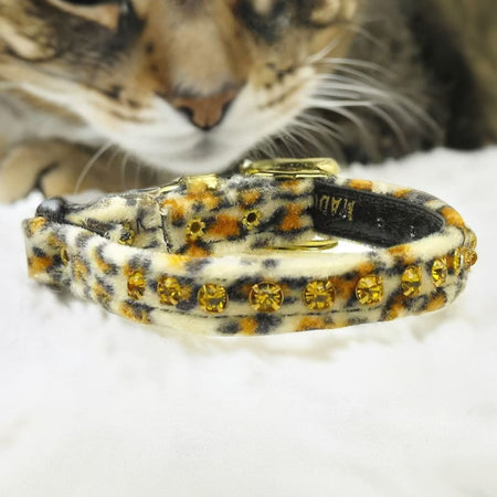 Animal Print Cat Safety Collar - Cat Collars - Premium