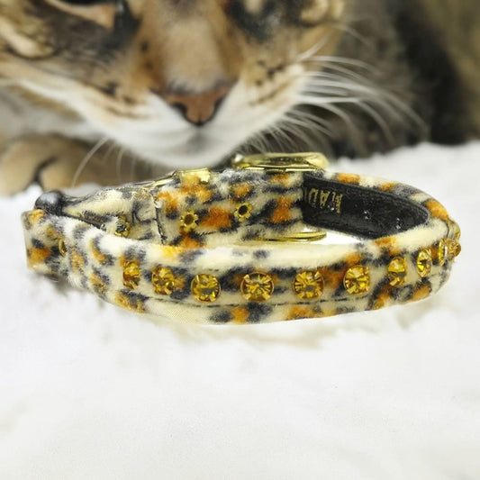 Animal Print Cat Safety Collar - Cat Collars - Premium
