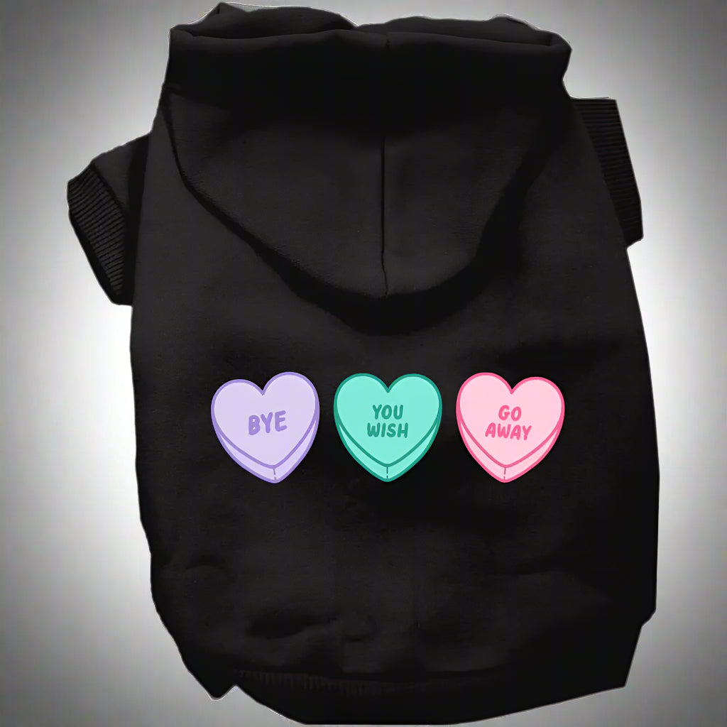 Anti-Valentine Hearts Pet Hoodie - Valentine’s