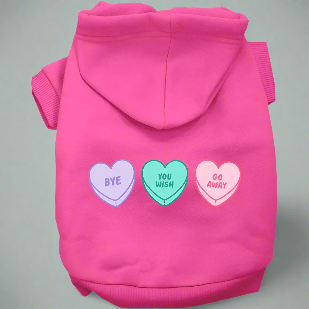 Anti-Valentine Hearts Pet Hoodie - Valentine’s