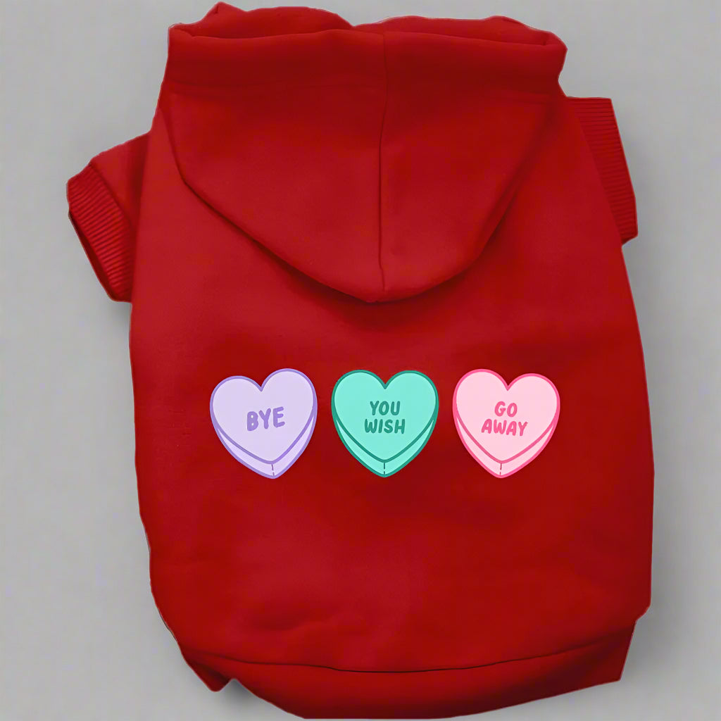 Anti-Valentine Hearts Pet Hoodie - Valentine’s
