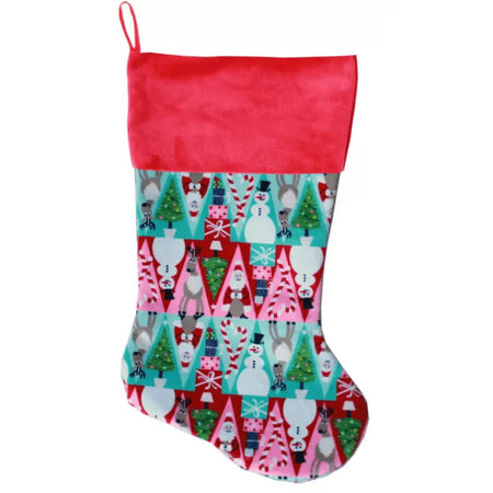 Baby Blue Skulls Christmas Pet Stocking - Christmas
