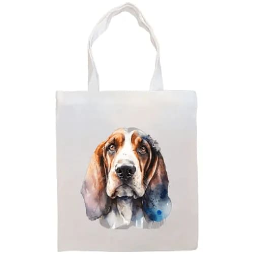 Bassett Hound Canvas Tote Bag - Bassett Hound