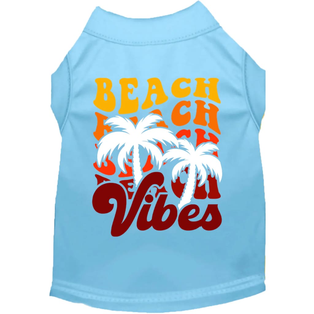Beach Vibes Screen Print Pet Shirt - Screen Print Shirts