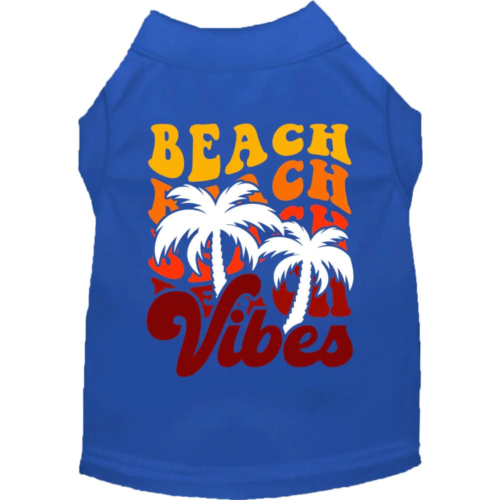 Beach Vibes Screen Print Pet Shirt - Screen Print Shirts