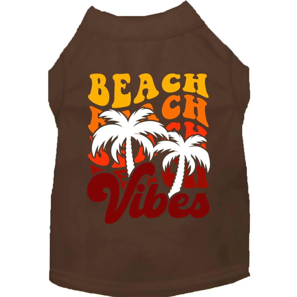 Beach Vibes Screen Print Pet Shirt - Screen Print Shirts