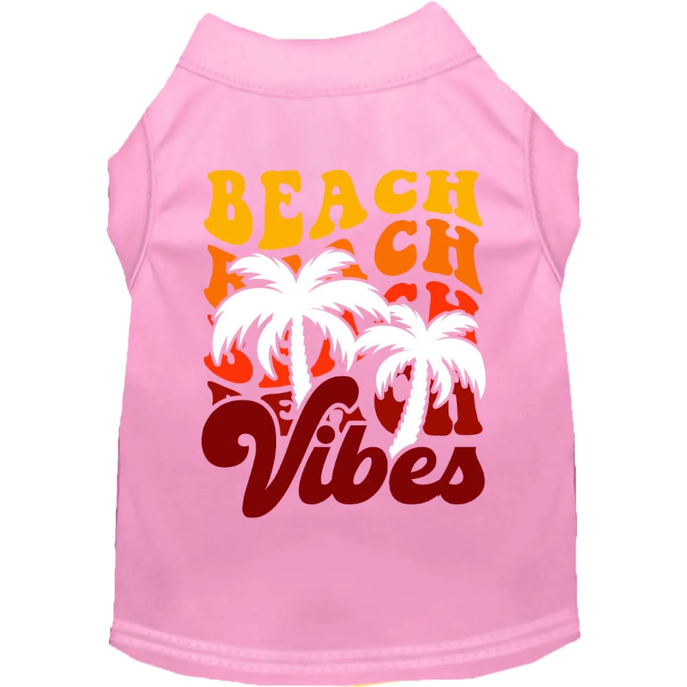 Beach Vibes Screen Print Pet Shirt - Screen Print Shirts