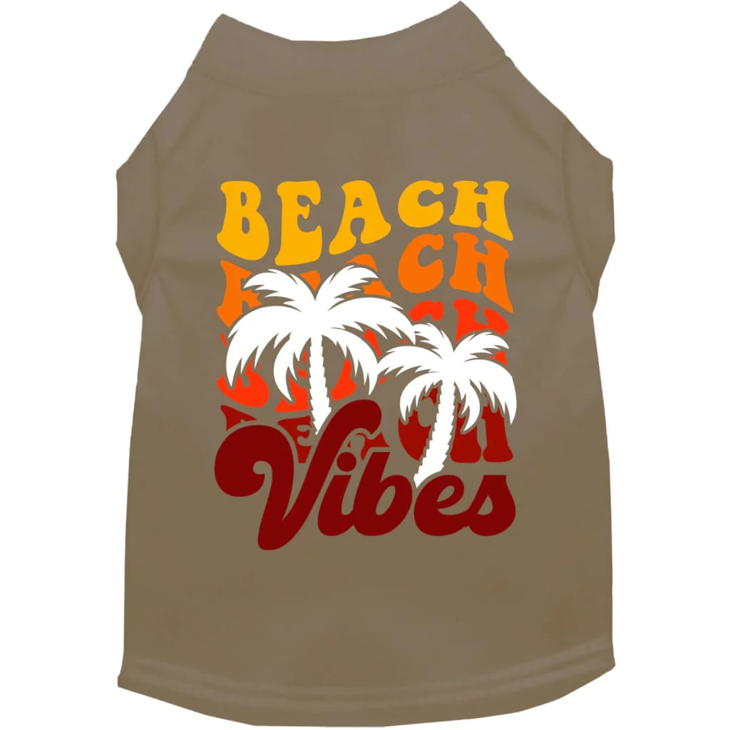 Beach Vibes Screen Print Pet Shirt - Screen Print Shirts