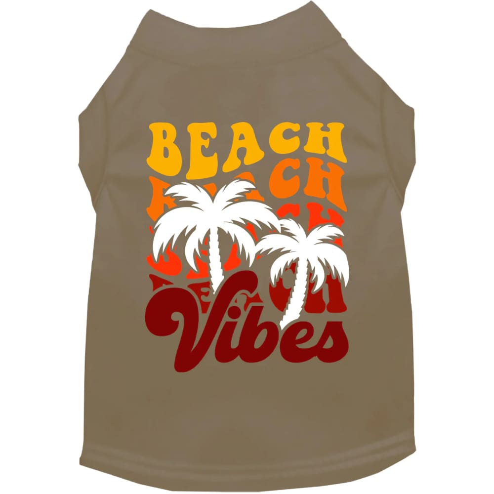 Beach Vibes Screen Print Pet Shirt - Screen Print Shirts