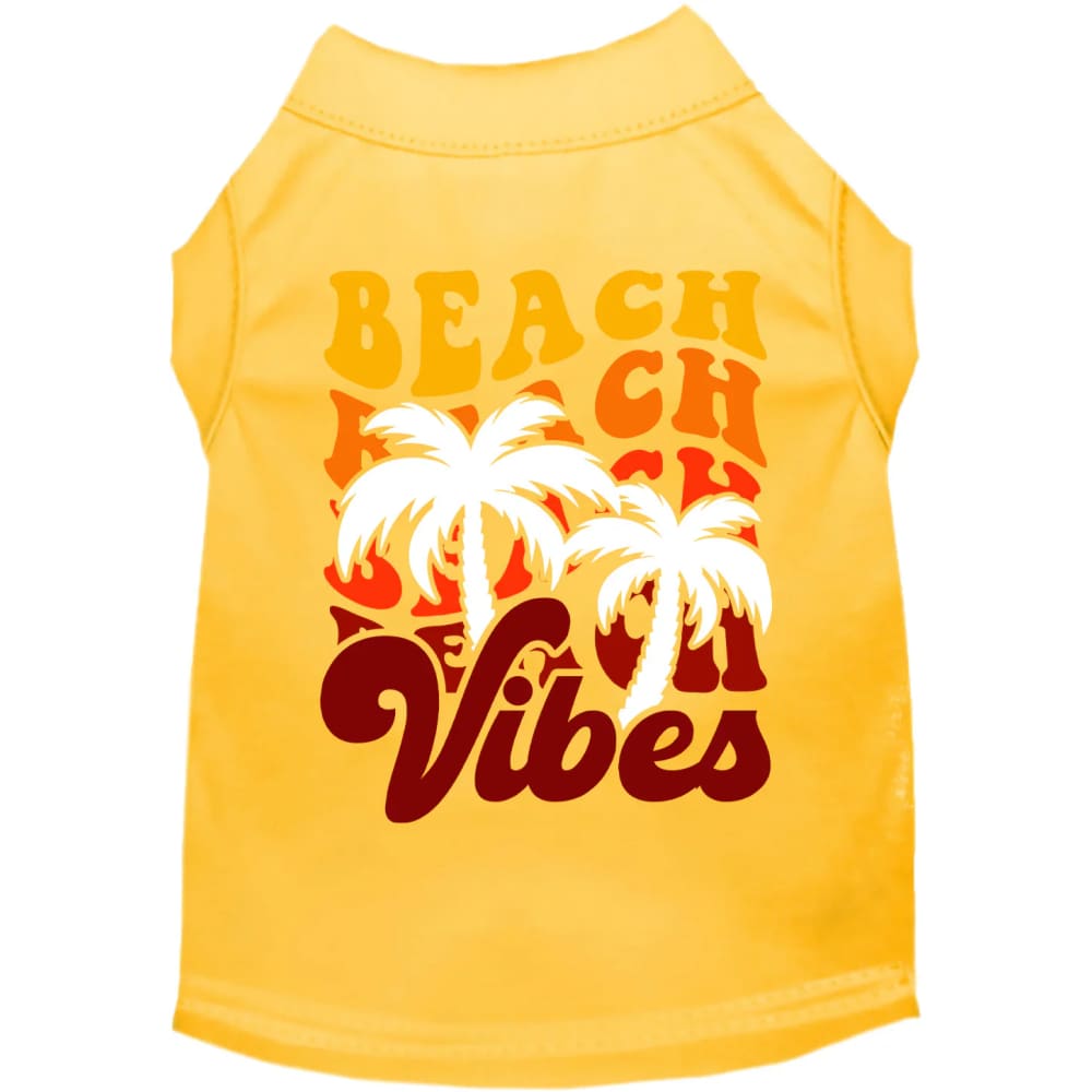 Beach Vibes Screen Print Pet Shirt - Screen Print Shirts