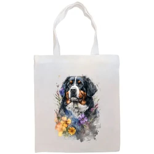 Bernese Mountain Dog Canvas Tote Bag - Bernese Mountain Dog