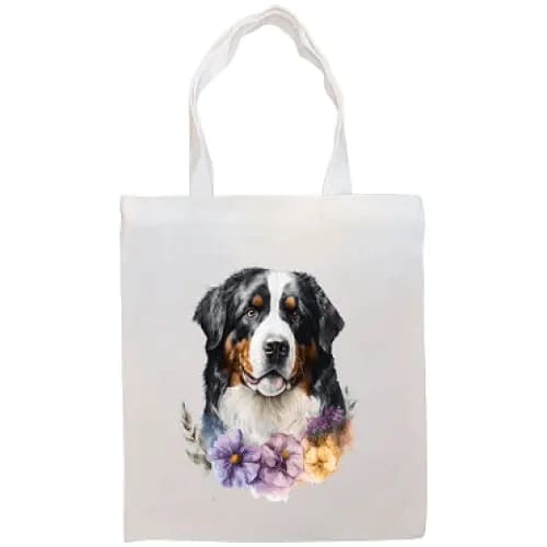 Bernese Mountain Dog Canvas Tote Bag - Bernese Mountain Dog