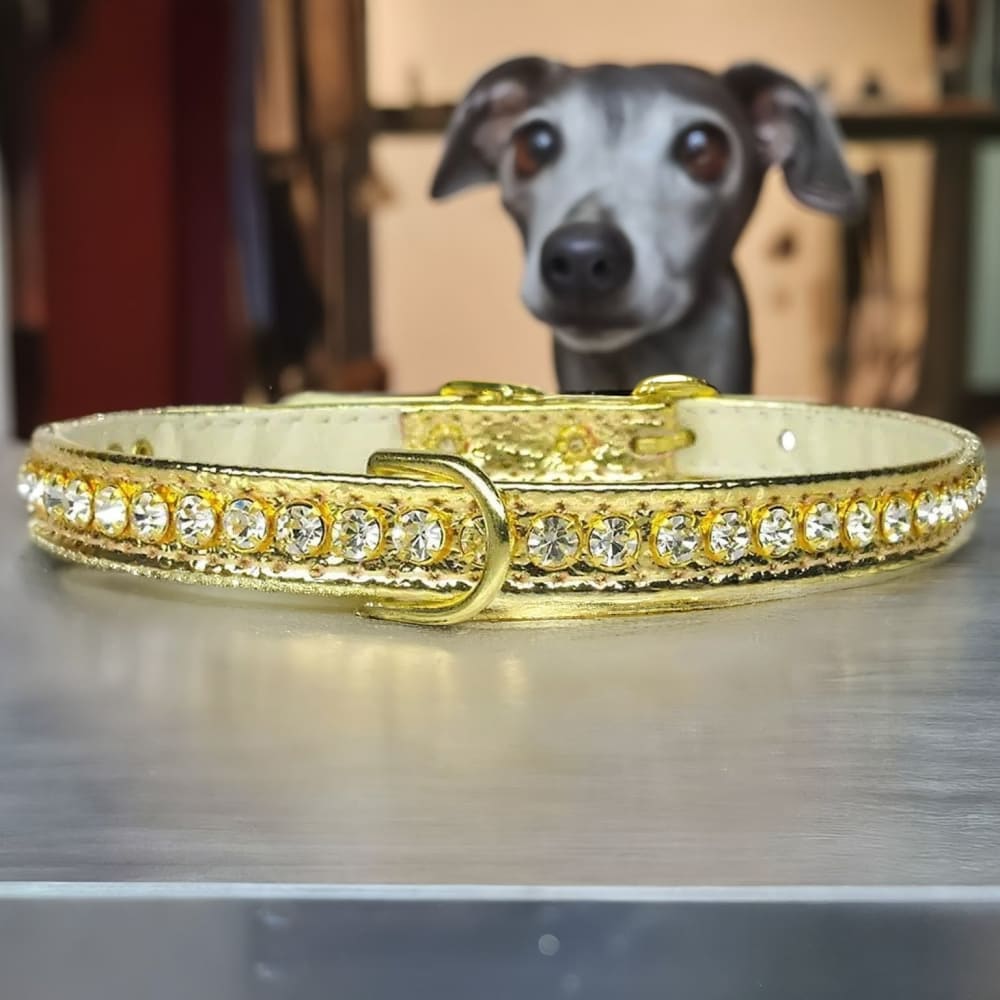 Beverly Clear Crystal Jewelry Set Dog Collar - Dog Collars