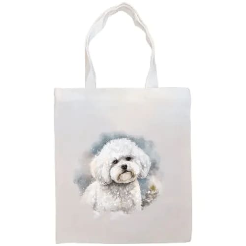 Bichon Frise Canvas Tote Bag - Bichon Frise