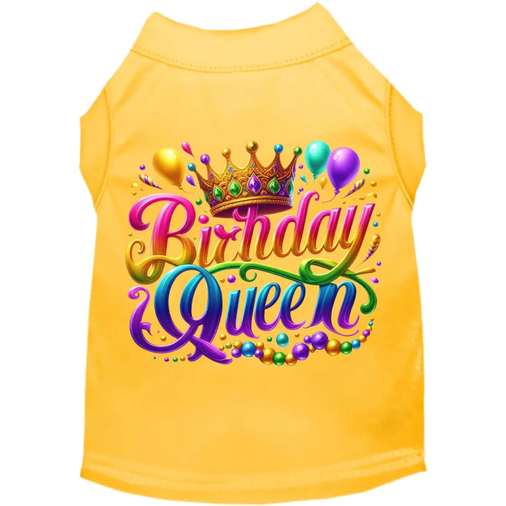 Birthday Queen Screen Print Pet Shirt - Screen Print Shirts