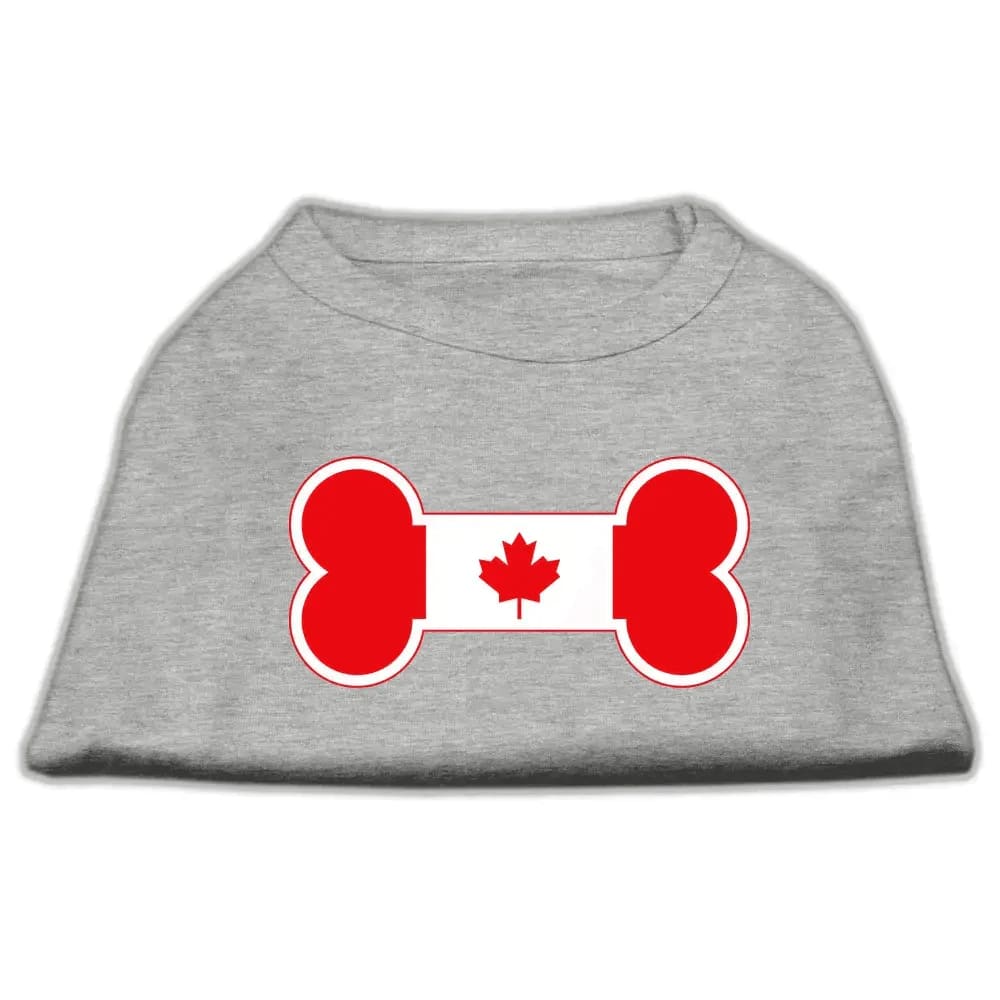 Bone Shaped Canadian Flag Dog Shirts - Pet Shirt