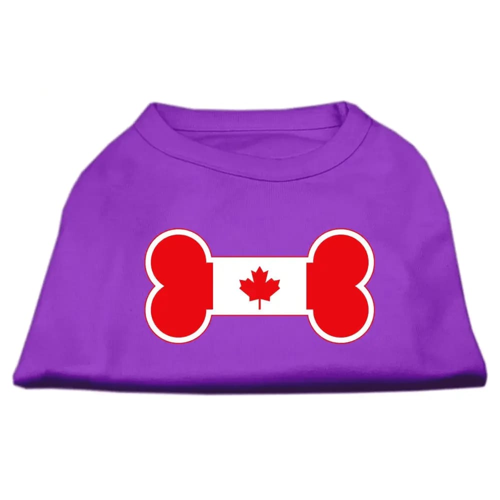Bone Shaped Canadian Flag Dog Shirts - Pet Shirt
