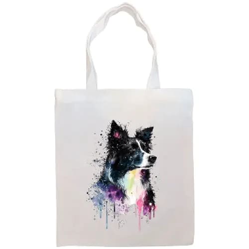 Border Collie Canvas Tote Bag - Border Collie