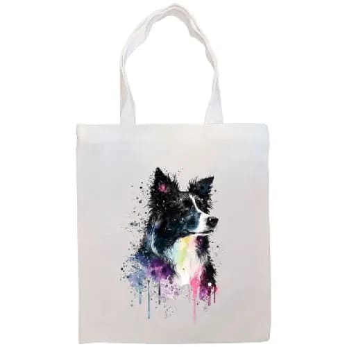 Border Collie Canvas Tote Bag - Tote Bag