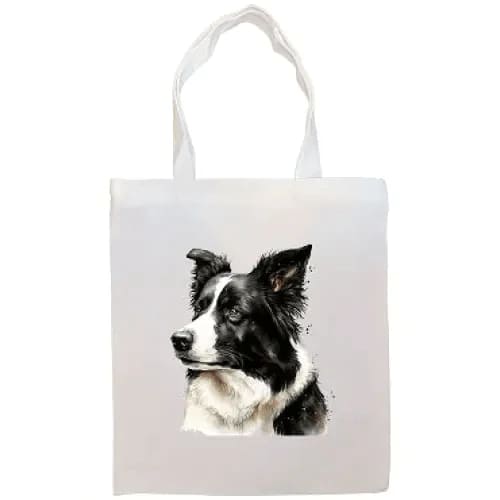 Border Collie Canvas Tote Bag - Border Collie