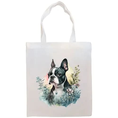 Boston Terrier Canvas Tote Bag - Boston Terrier