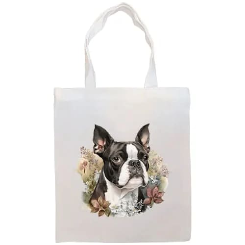 Boston Terrier Canvas Tote Bag - Boston Terrier