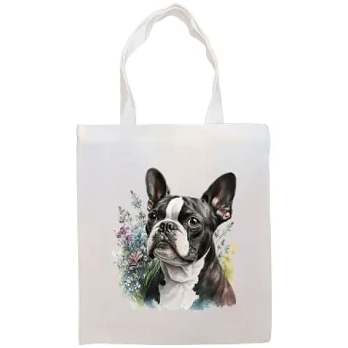 Boston Terrier Canvas Tote Bag - Boston Terrier