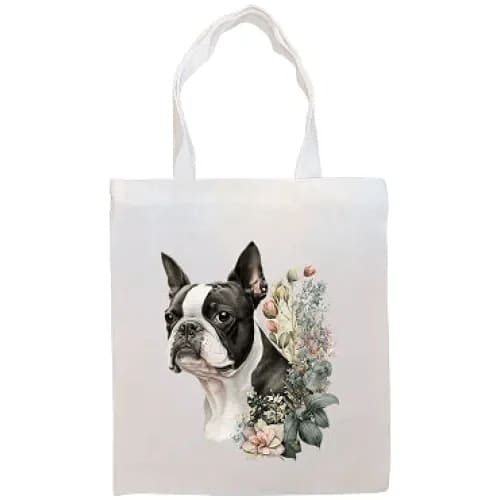 Boston Terrier Canvas Tote Bag - Boston Terrier