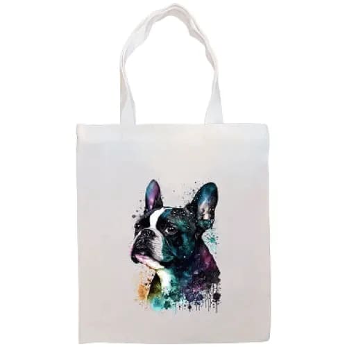 Boston Terrier Canvas Tote Bag - Boston Terrier