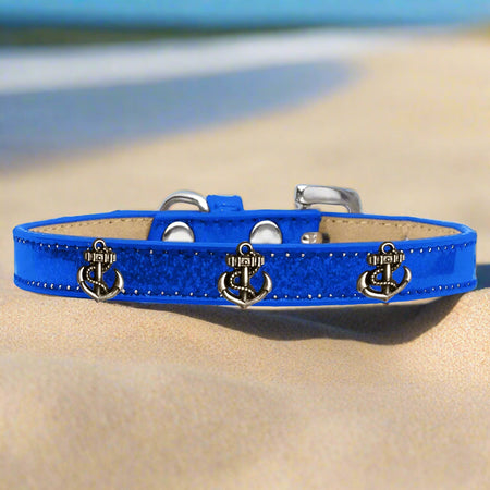 Bronze Anchor Widget Dog Collar Ice Cream - Dog Collars