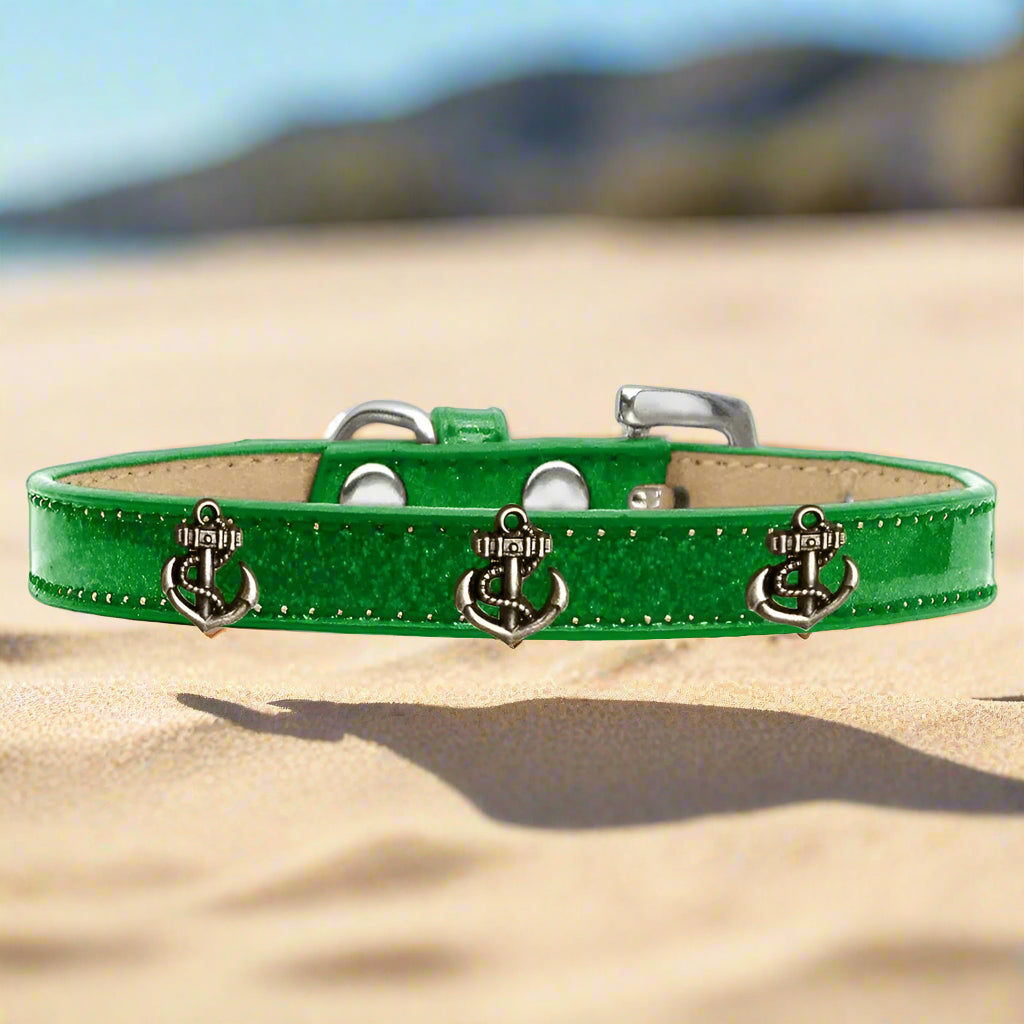 Bronze Anchor Widget Dog Collar Ice Cream - Dog Collars